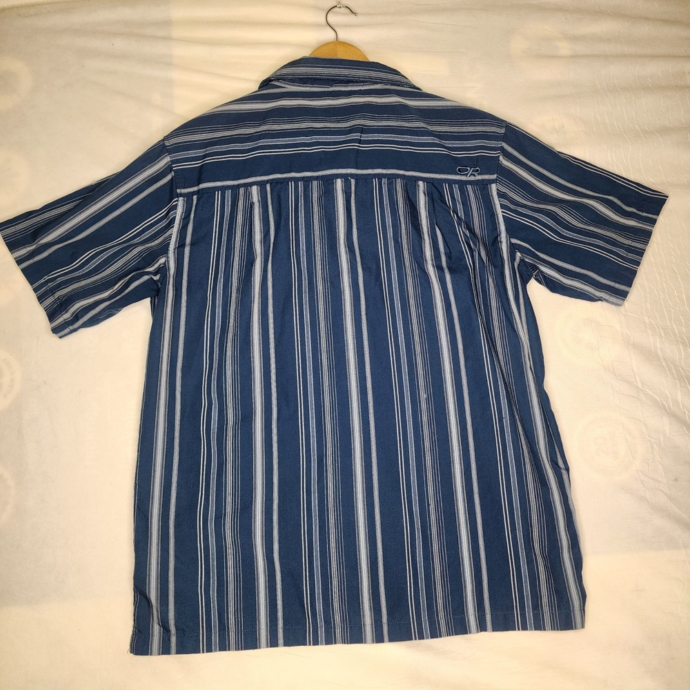 Outdoor Research Striped Button Up Shirt DriRelease Casual Mens Large Hiking‎ - Picture 8 of 8